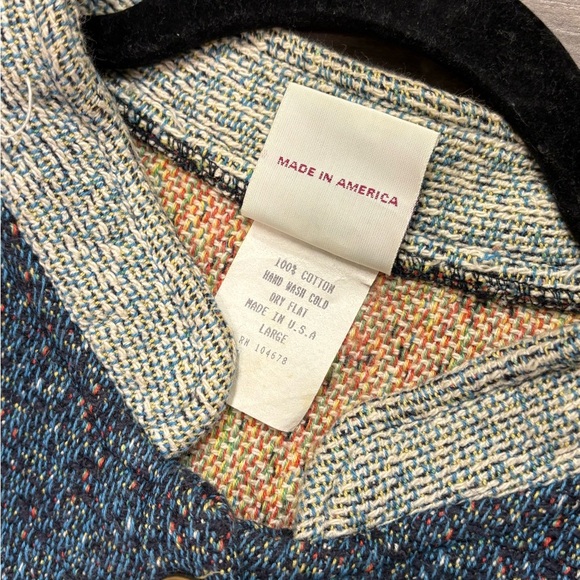 Vintage SUGAR  STREET Weavers Jacket Women’s Large Winter Snow Tapestry Blue. - Picture 3 of 13